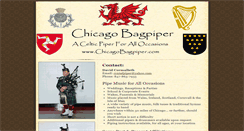 Desktop Screenshot of chicagobagpiper.com